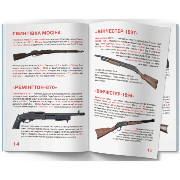 Фото - Crystal Book Велика книжка. Гвинтівки, карабіни, рушниці (9786177352241)